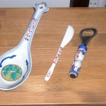 サクラビールの陶器製 栓抜き・バターナイフ